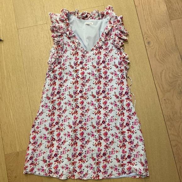 Club Monaco Blue Floral Dress - Picture 3 of 3